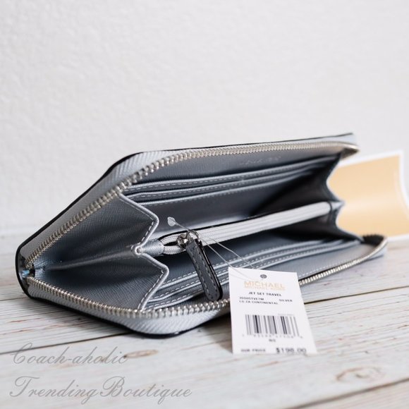 NWT Michael Kors Iridescent Hologram Zip Wallet - Picture 8 of 8